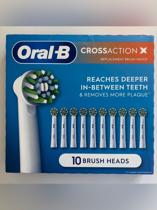 Oral-B Other - Oral-B CrossAction X Replacement Electric Toothbrush Heads, 10-count, White New